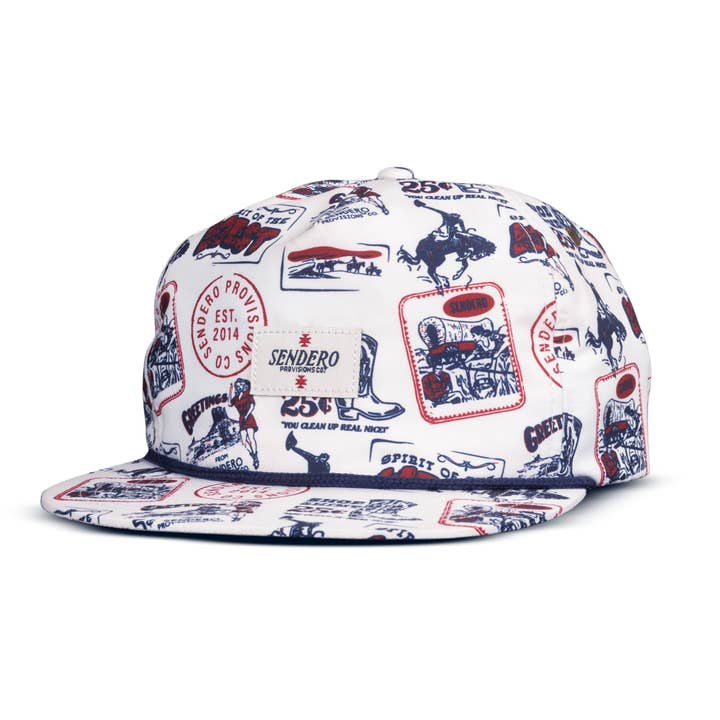 Postcard Print Hat for wholesale by Sendero Provisions Company