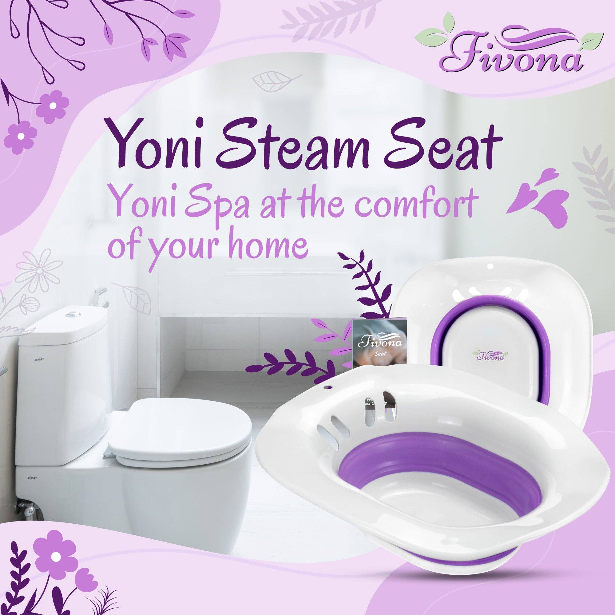 FIVONA - Wholesale Bath & Body Set - Yoni Steam Sitz Bath Seat for Postpartum and Hemorrhoids1