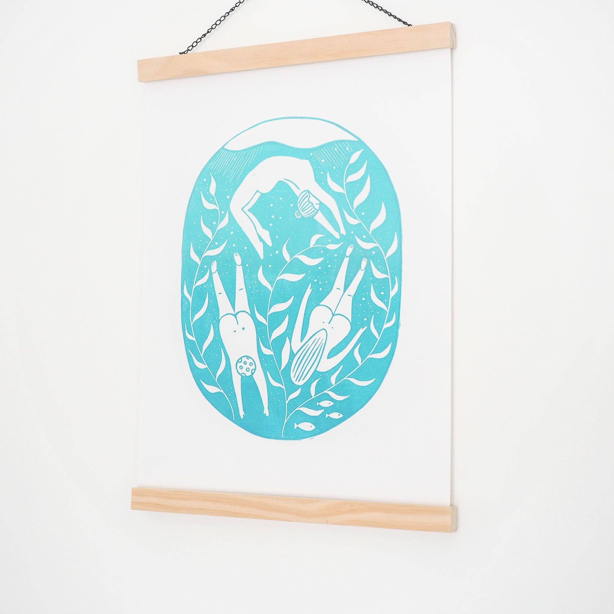 The Black Pug Press – wholesale Lapel pin/button – Wild Swimming Enamel Pin5