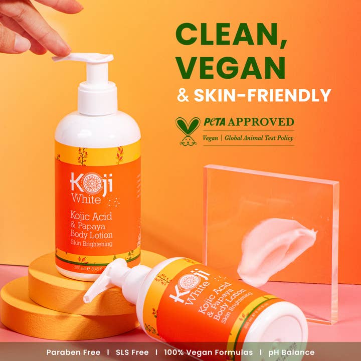Kojic Acid & Papaya Skin Brightening Body Lotion (2 Bottles) for wholesale by Koji White