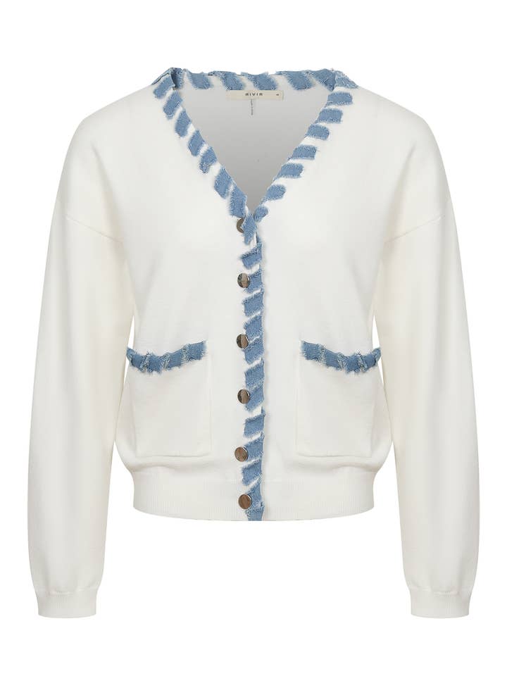 Softbound Denim Knit Jacket Am1230J for wholesale by RIVIR