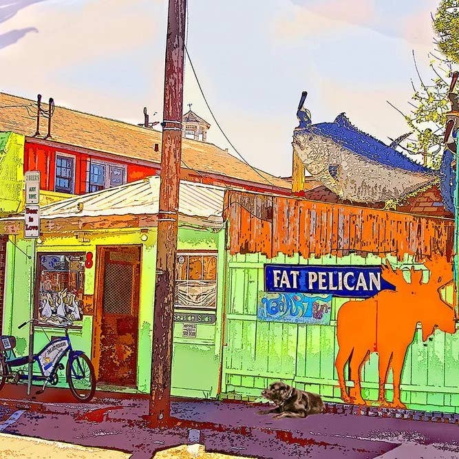 The Fat P Art Coaster for wholesale by Mike Bryand Photo-Art