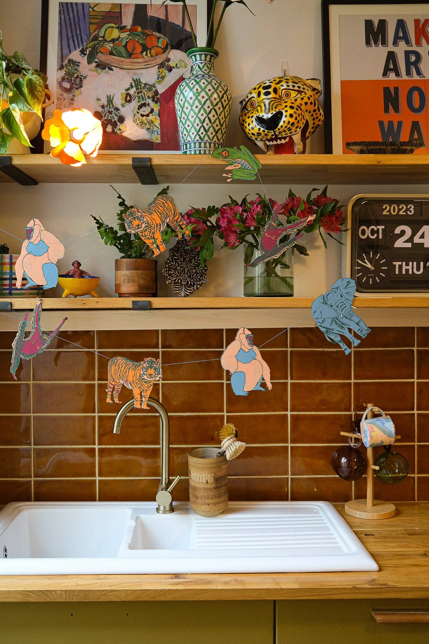 East End Press – wholesale Bunting/garland – UK/EU: Safari Animals Sewn Garland10