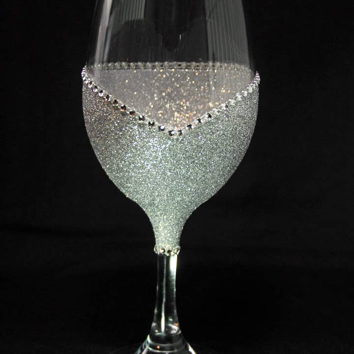WineyBitches.Co - Wholesale Wine Glass - Groomsman – Handmade Bling Wine Glass (Wedding Party Collection)6