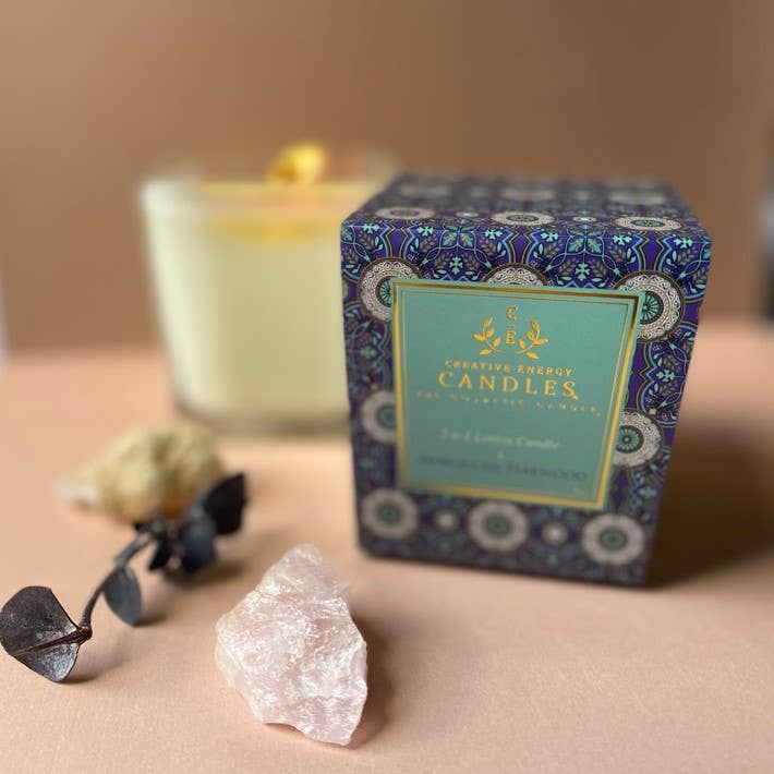 Creative Energy Candles - Wholesale Jar/Filled Candle - Moroccan Teakwood: 2-in-1 Soy Lotion Candle4