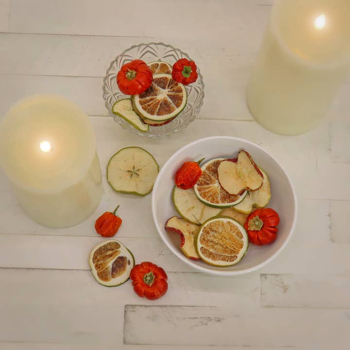 National Tree Company - Wholesale Potpourri - 6 in. 250 Gram Mixed Potpourri- Red and Green Apples, Sliced Limes, and Chiles1