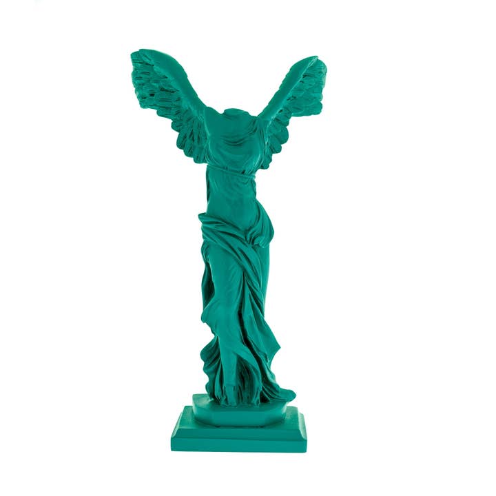 ARTIA LTD – Engroshandel Skulptur – Sejr - Nike Winged Gudinde Samothrace 30cm Grøn Farve