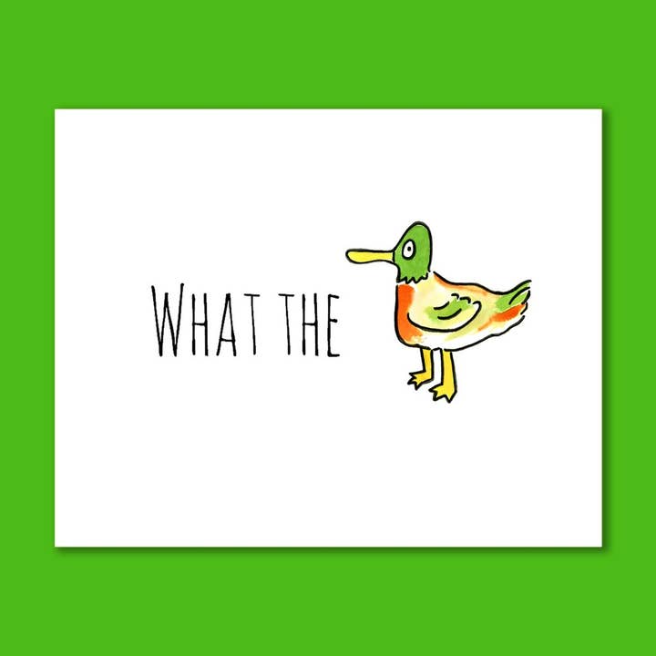 SquidCat, Ink - Wholesale Art Print - What The Duck Art Print1