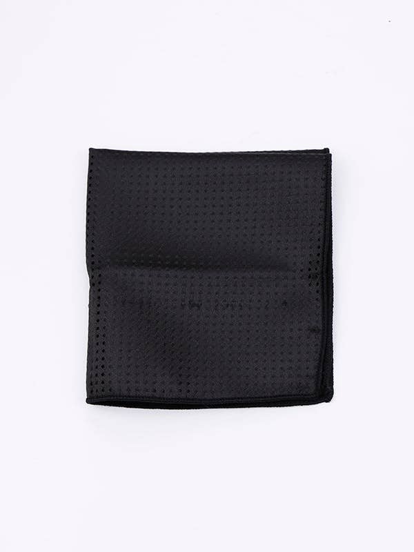 Unipap's – wholesale Costume – Child – Black Suit Pocket Square No. 1 with Polka Dots in Polyester "Louis"1