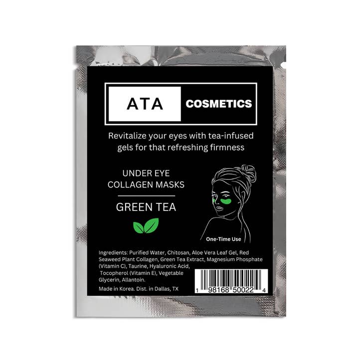 ATA Cosmetics - Wholesale Eye Treatment Mask - Green Tea Collagen Under Eye Mask