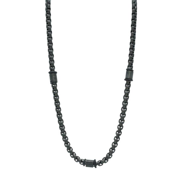 Salvador necklace - Vitor Black for wholesale by Steelwear
