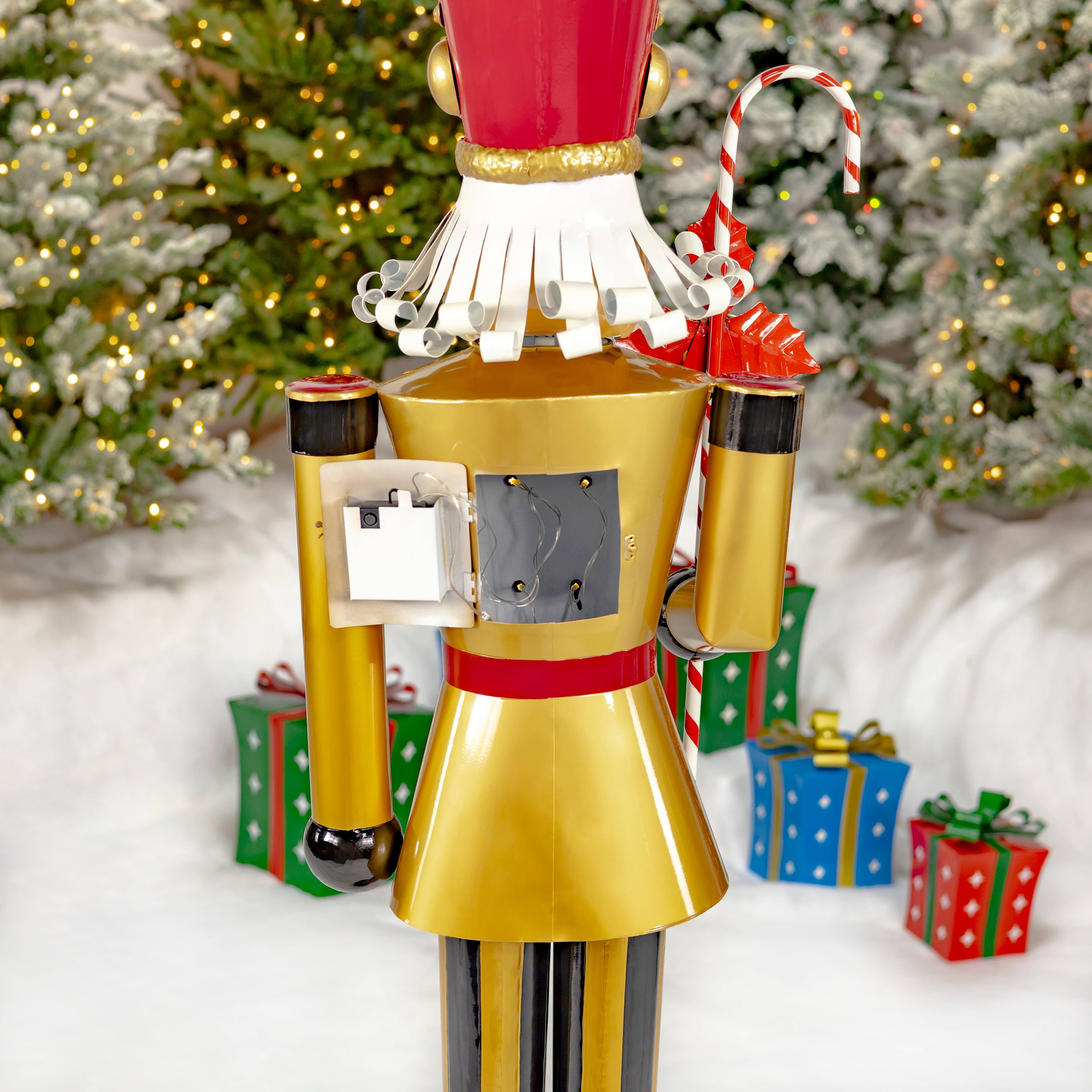 Zaer Ltd. International - Wholesale Holiday Nutcracker - 5ft Tall Light-Up Iron Christmas Nutcrackers - 5 Asst Styles4