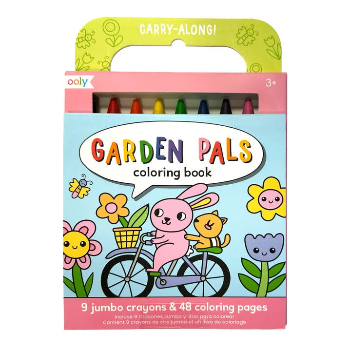 Carry-Along: Coloring Book Set - Garden Pals (10 PC Set) for wholesale by OOLY