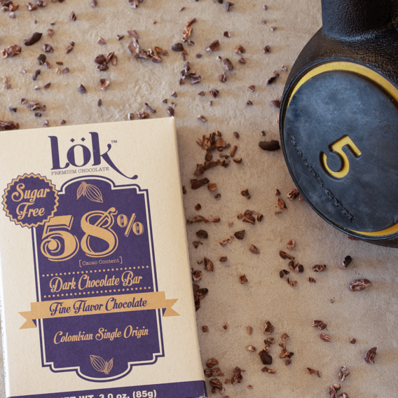 Lök Foods UE - Wholesale Chocolate Bar - Lök 58% Sugar Free Chocolate Bar3