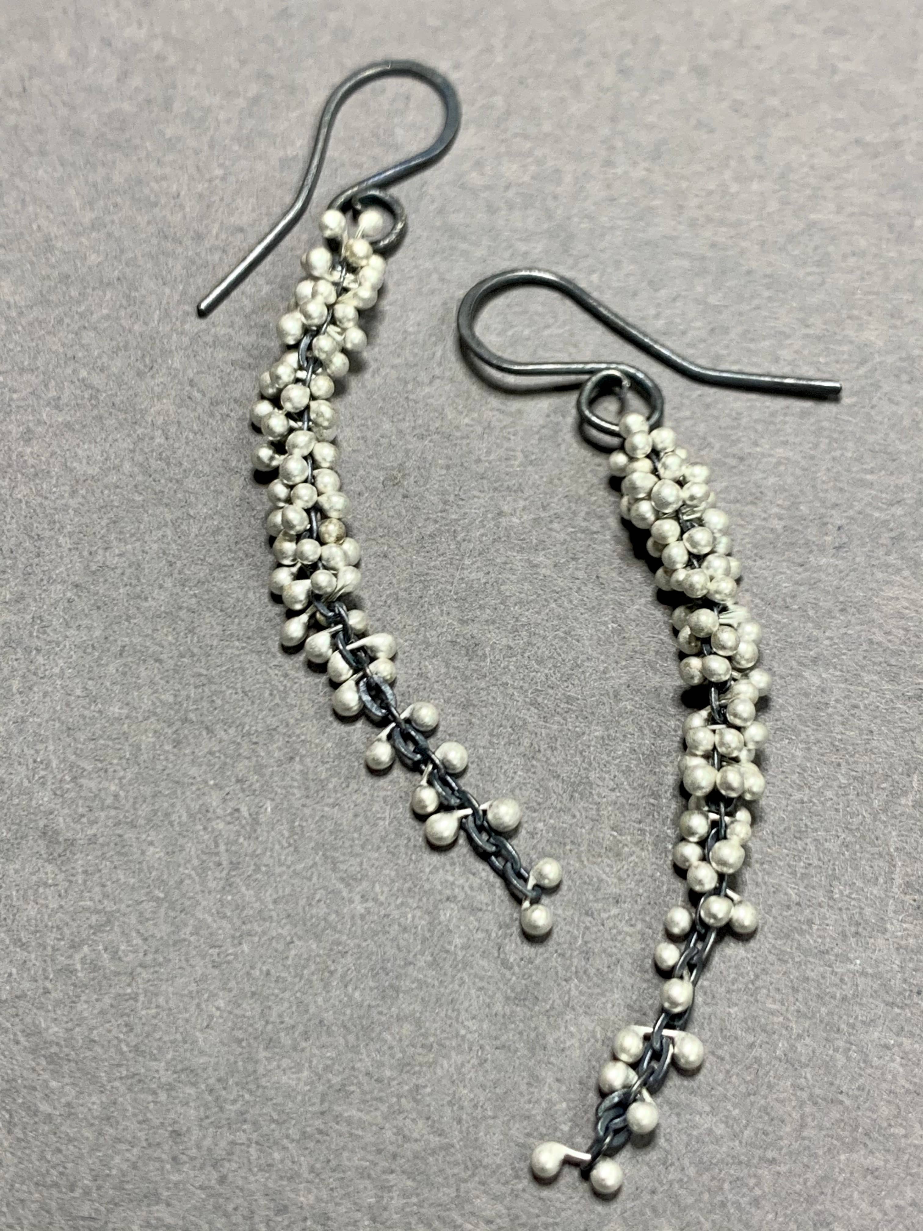 YedOmi Jewelry - Wholesale Dangle Earrings - Wisteria Caviar Earrings- Long2