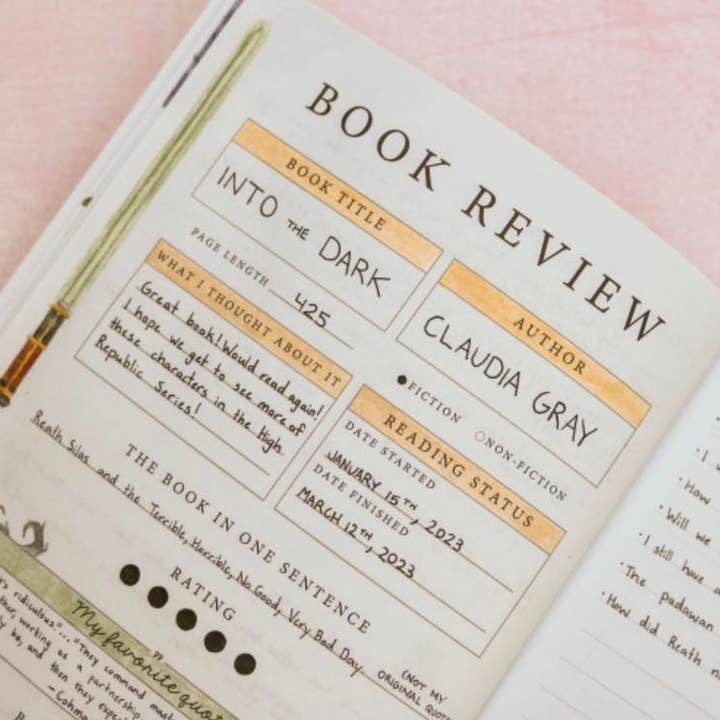 Cozi Nook - Wholesale Dagboek/agenda - My Reading Journal Lichtblauw3