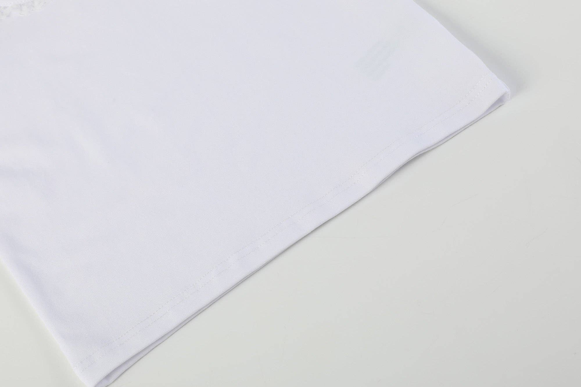 Lil Cactus - Wholesale T-Shirt - Kids - White Lace Collared Girls Short Bubble Sleeve Top3