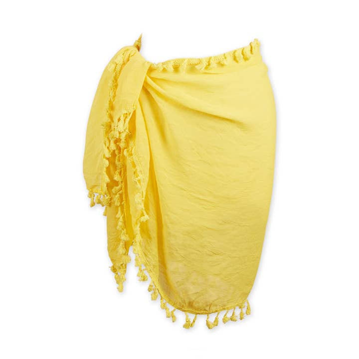 Yellow Beach Sarong for wholesale by Hadley Wren