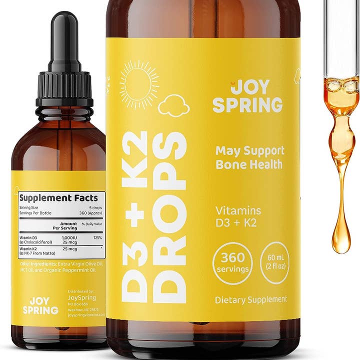 JoySpring - Wholesale Oral Supplement/Vitamin - D3+K2 Drops2