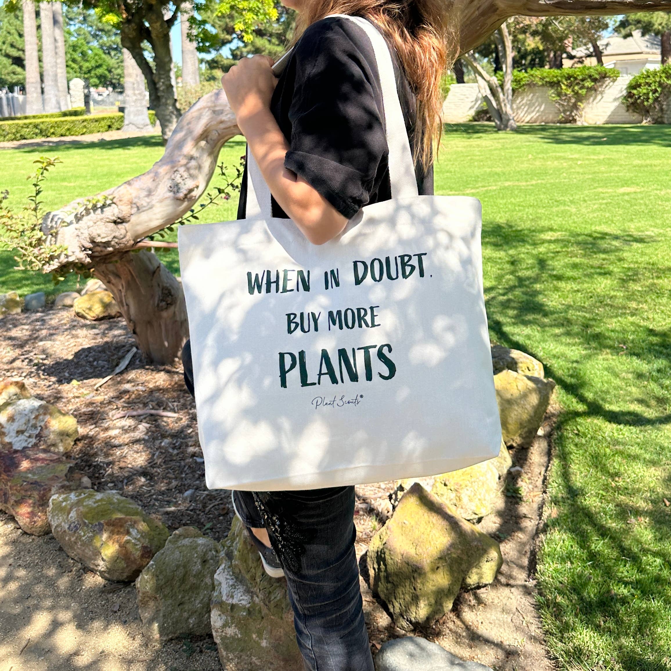 Plant Scouts - Wholesale Tote Bag - Women's - Buy More Plants Tote Bag - Gardening Gifts for Women3