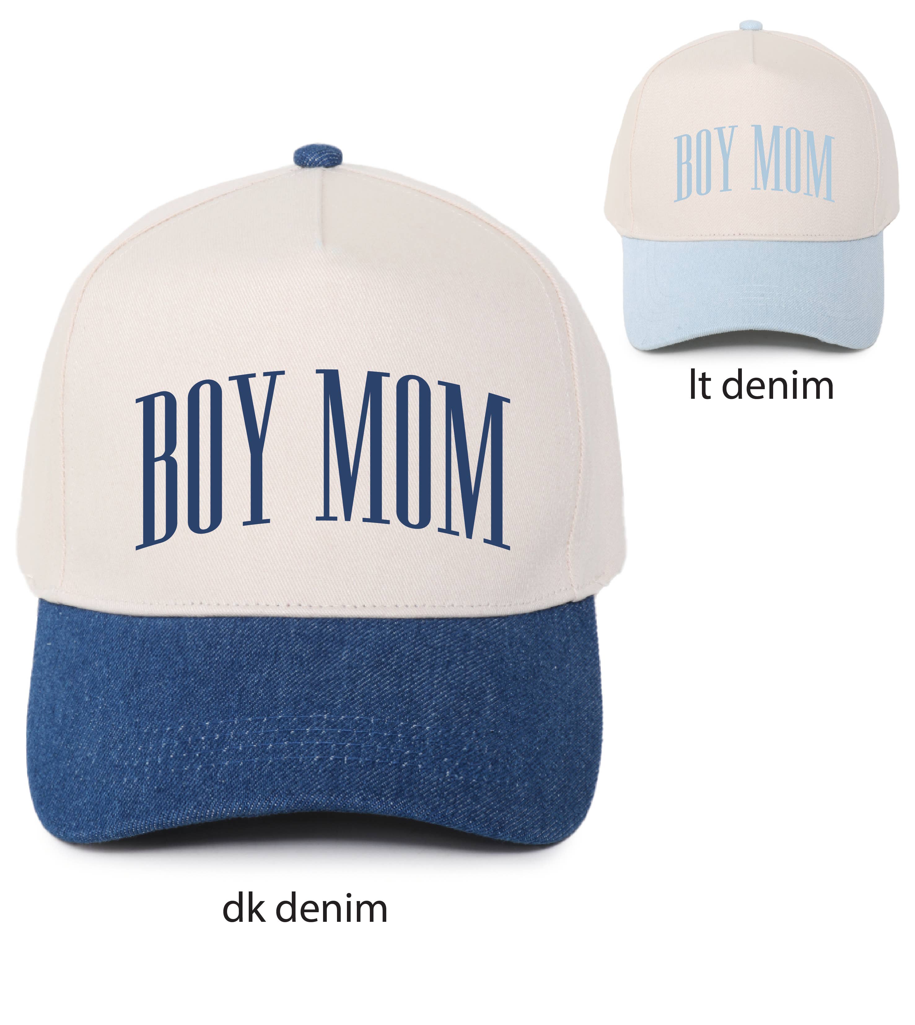 David And Young - Wholesale Baseball Cap - Women's - BOY MOM Embroidery Two Tone 5 Panel Cap1