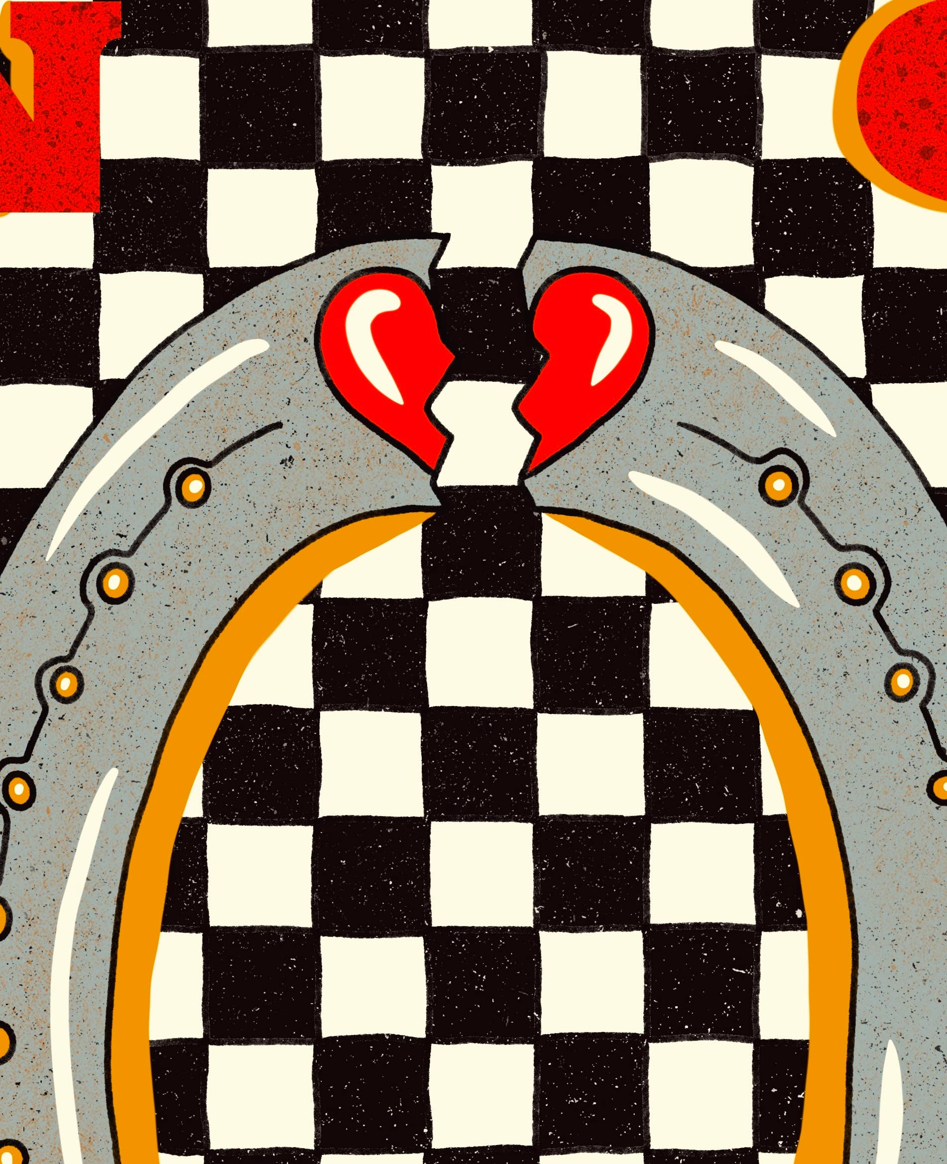 Howdy Studio - Vente Affiche d'art - Escarpin à carreaux1