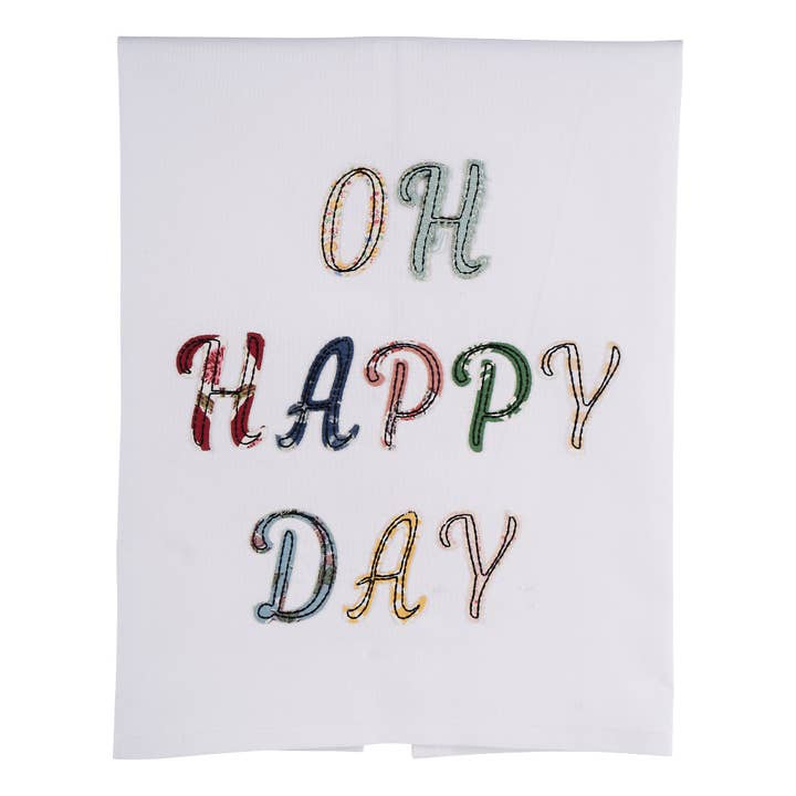 Happy Day Tea Towel for wholesale by Glory Haus