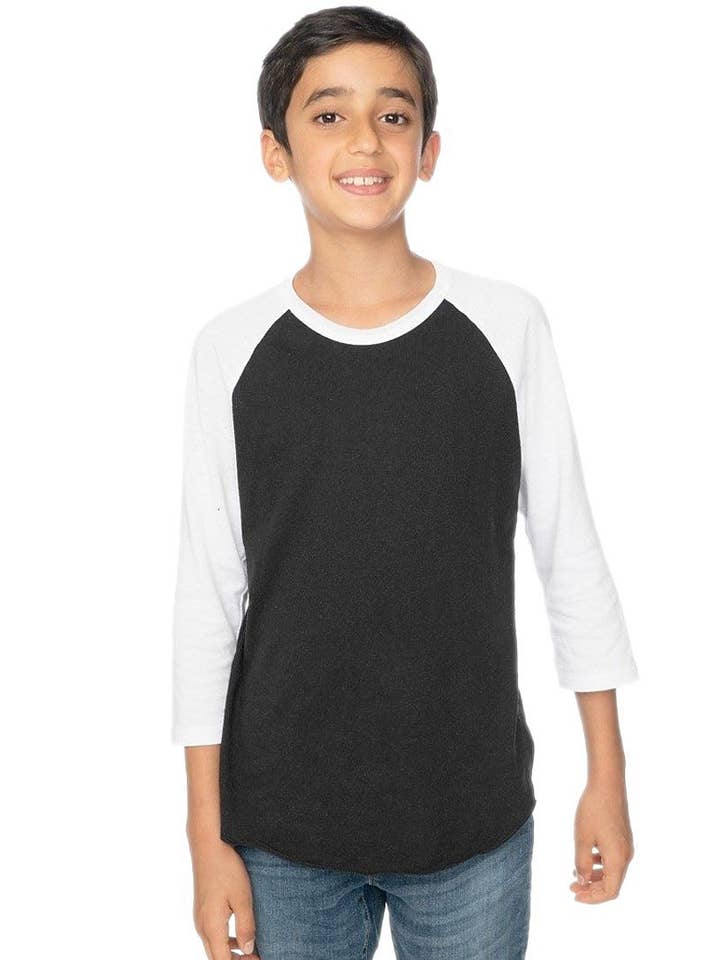 Royal Apparel - Wholesale T-Shirt - Kids - Youth Triblend Raglan Baseball Shirt