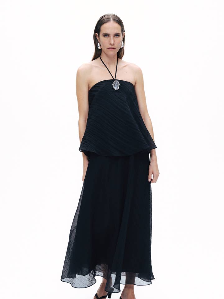 Halter Neck Maxi Dress for wholesale by NOCTURNE