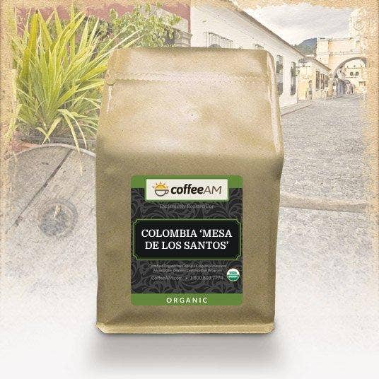 CoffeeAM - Wholesale Coffee Beans - Organic Colombia 'Mesa de los Santos' Coffee
