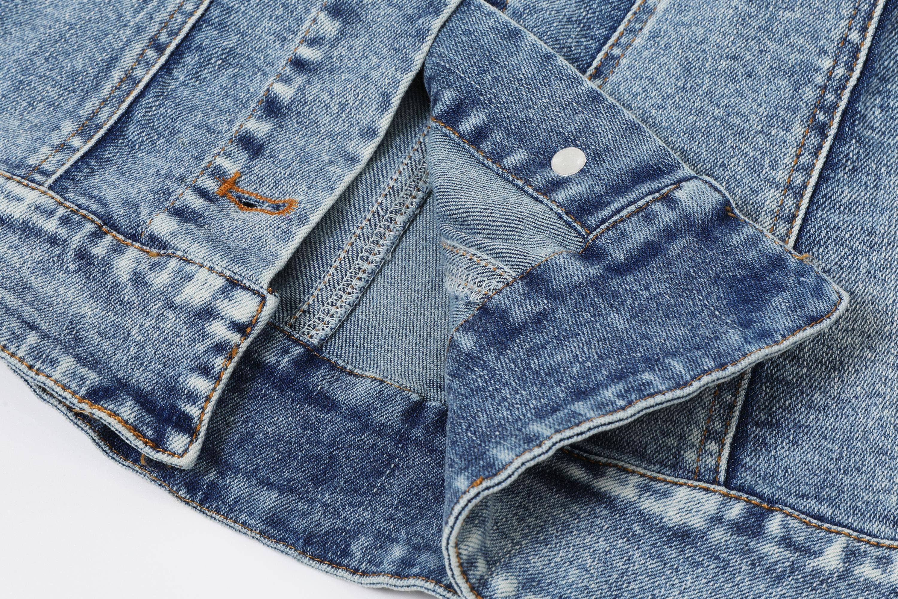 RIVIR - Wholesale Shirt - Women's - Mixed Media Denim T-shirt6