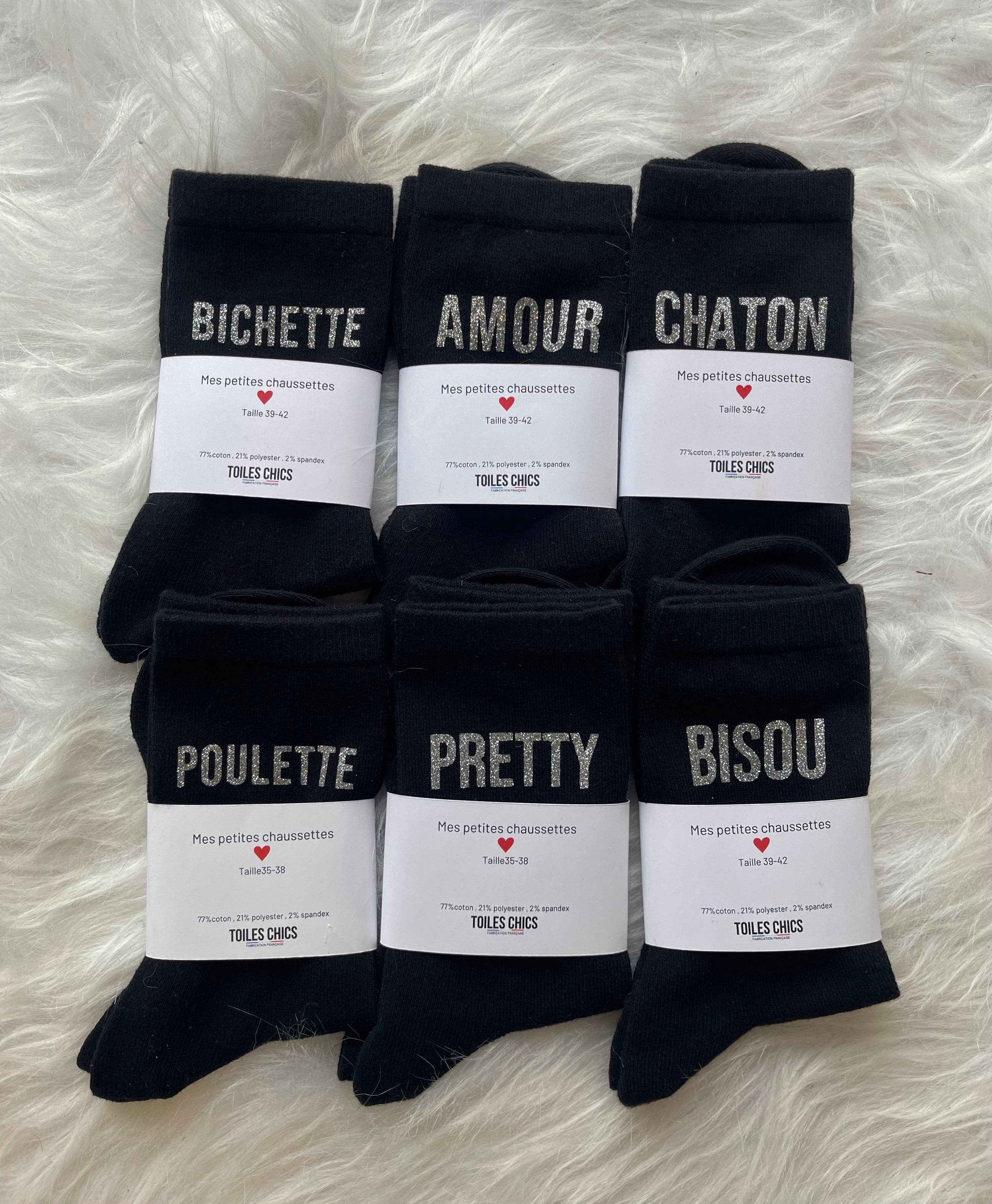 Toiles Chics - Vendita all'ingrosso Calzini - Donna - Set di calze « Mot »1