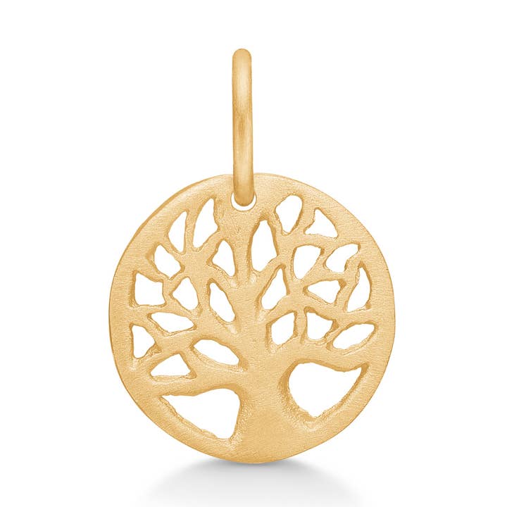 Ciondolo con albero della vita, placcato oro 14 carati per la vendita all'ingrosso da parte di Lisberg Jewellery