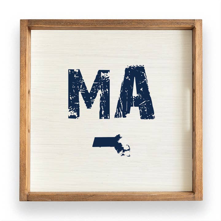 Plateau Carré Personnalisé État Rustique pour la vente par Rustic Marlin