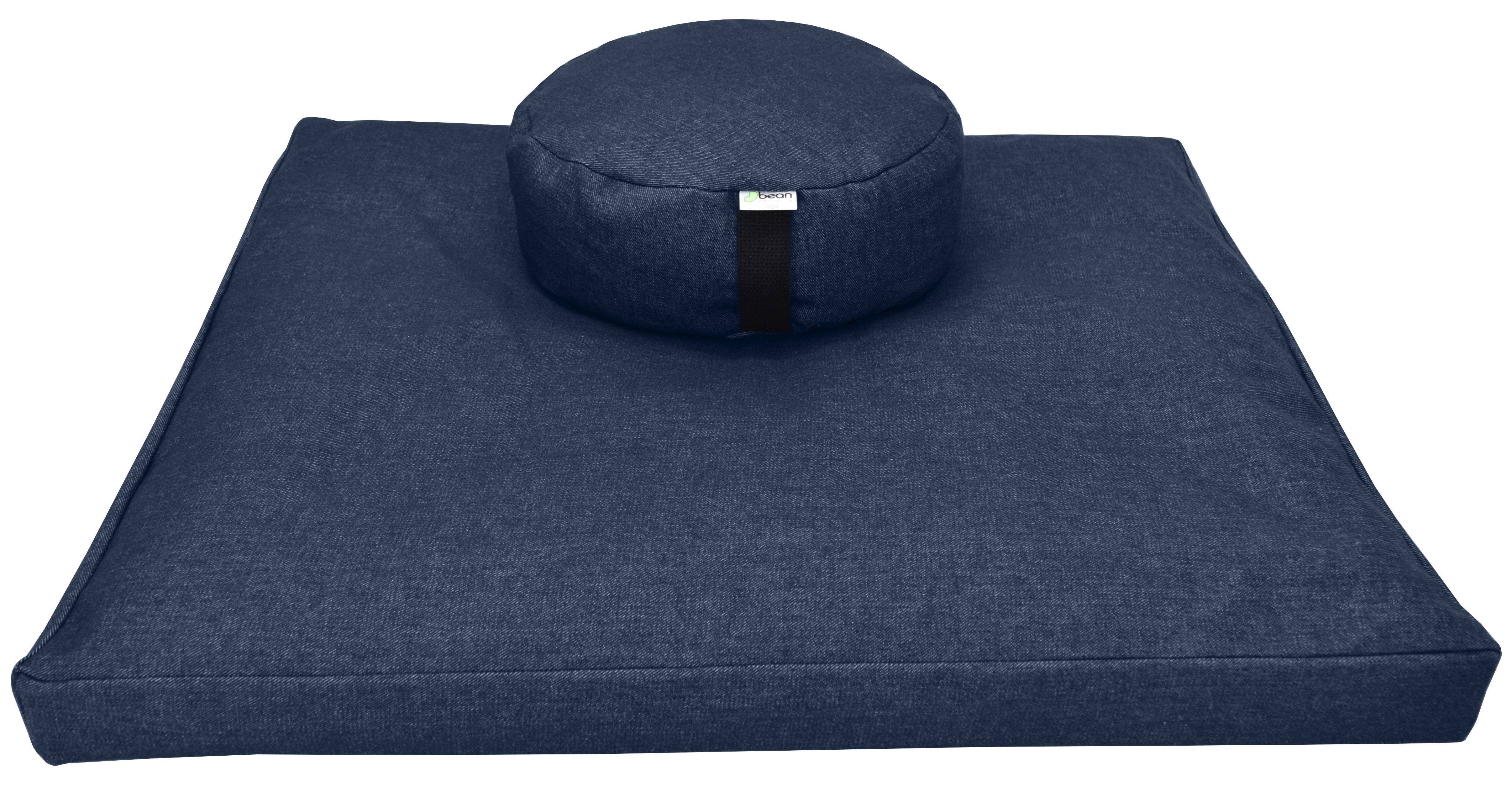 Bean Products - Wholesale Meditation Supplies - Zafu + Zabuton Meditation Cushion Set - Cotton ..Made in USA6