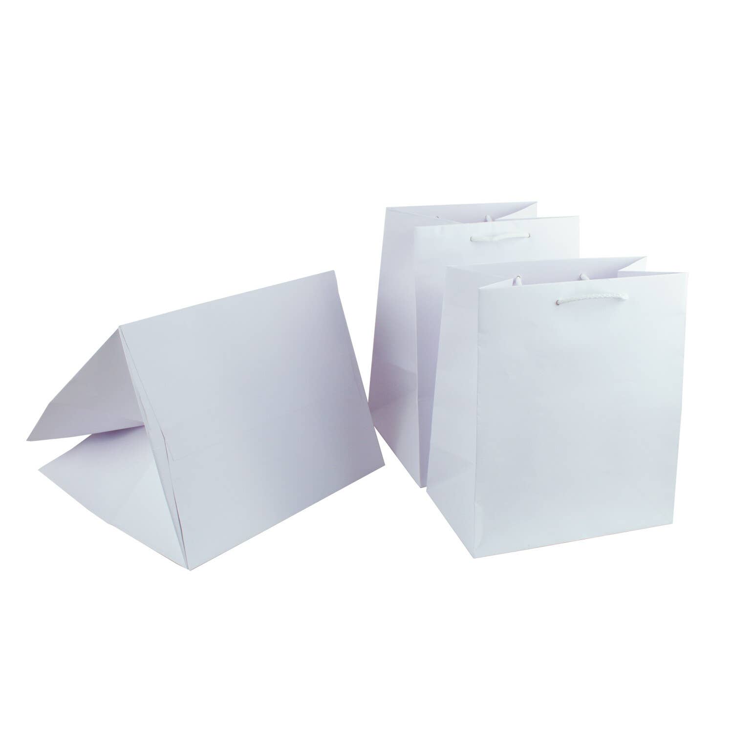 Branco Sacola Kraft branca para entrega de alimentos para venda a revendedores na Faire4