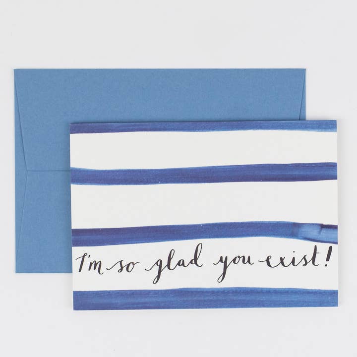 Ik ben zo blij dat je bestaat kaart | Valentijnsdag | Galentine's voor wholesale door Peggy & Kate