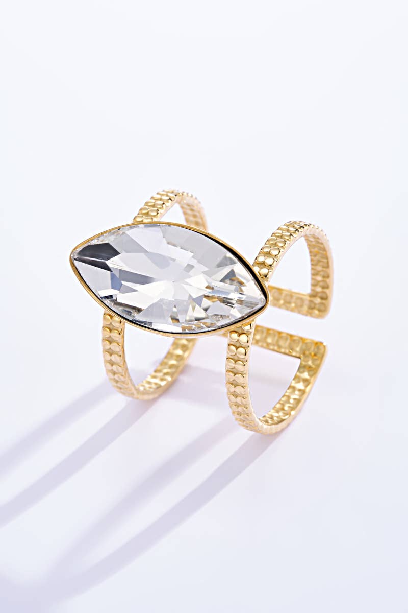 BYREN | ÉLINE L'ATELIER – wholesale Band/Stackad Ring – Ring med färgad sten i rostfritt stål 424RX825