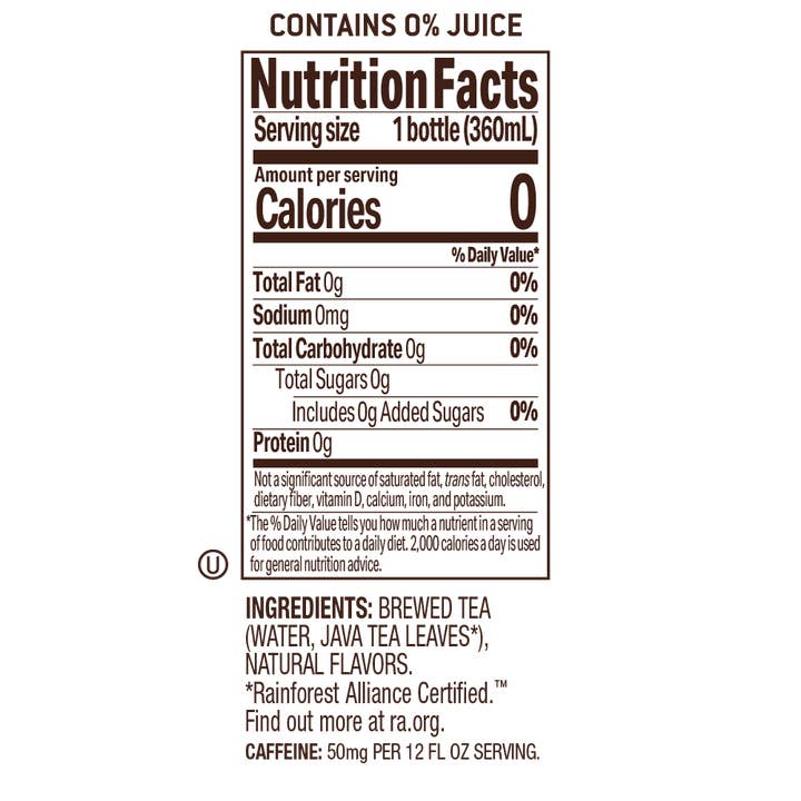 Crystal Geyser Water Company - Wholesale Iced Tea - Tejava Pineapple-Mango Tea - 12oz - 24 pk Glass Bottles