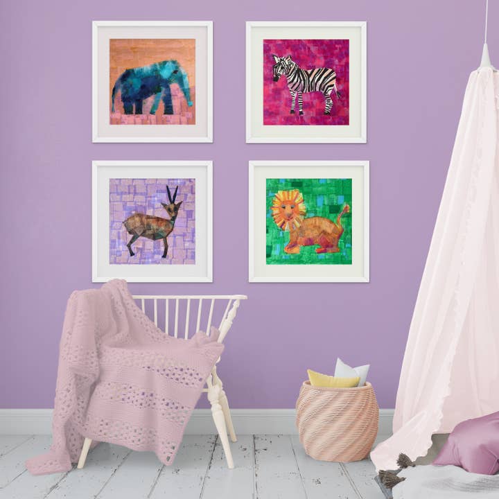 Lion Print pour crèche et chambre d'enfant pour la vente par Baby Seal Studio