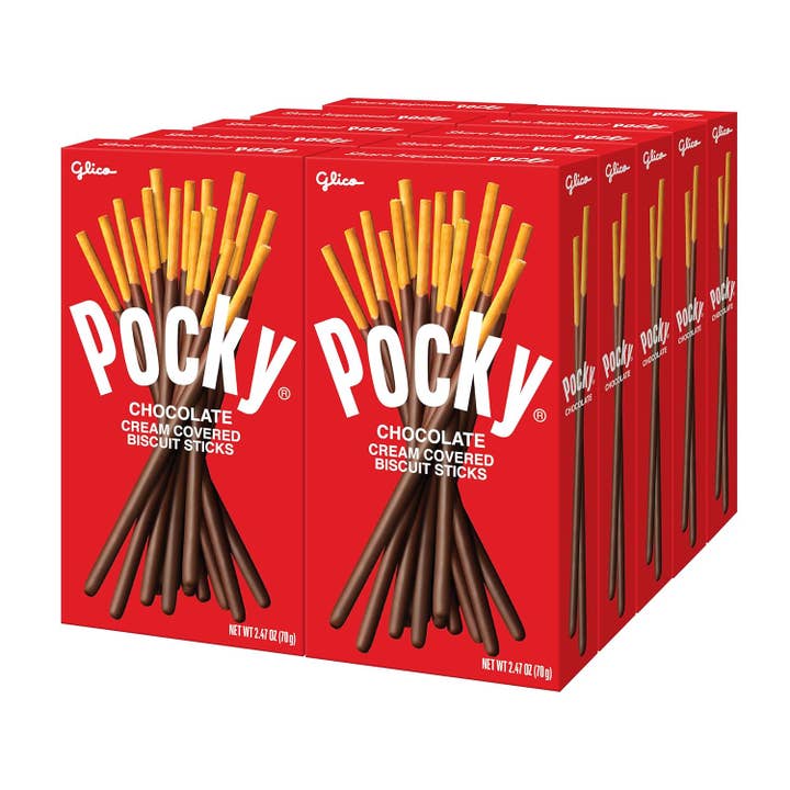 Pocky Large Chocolate Covered Cookie 2.47 oz 10 count for wholesale by Snacky Candy
