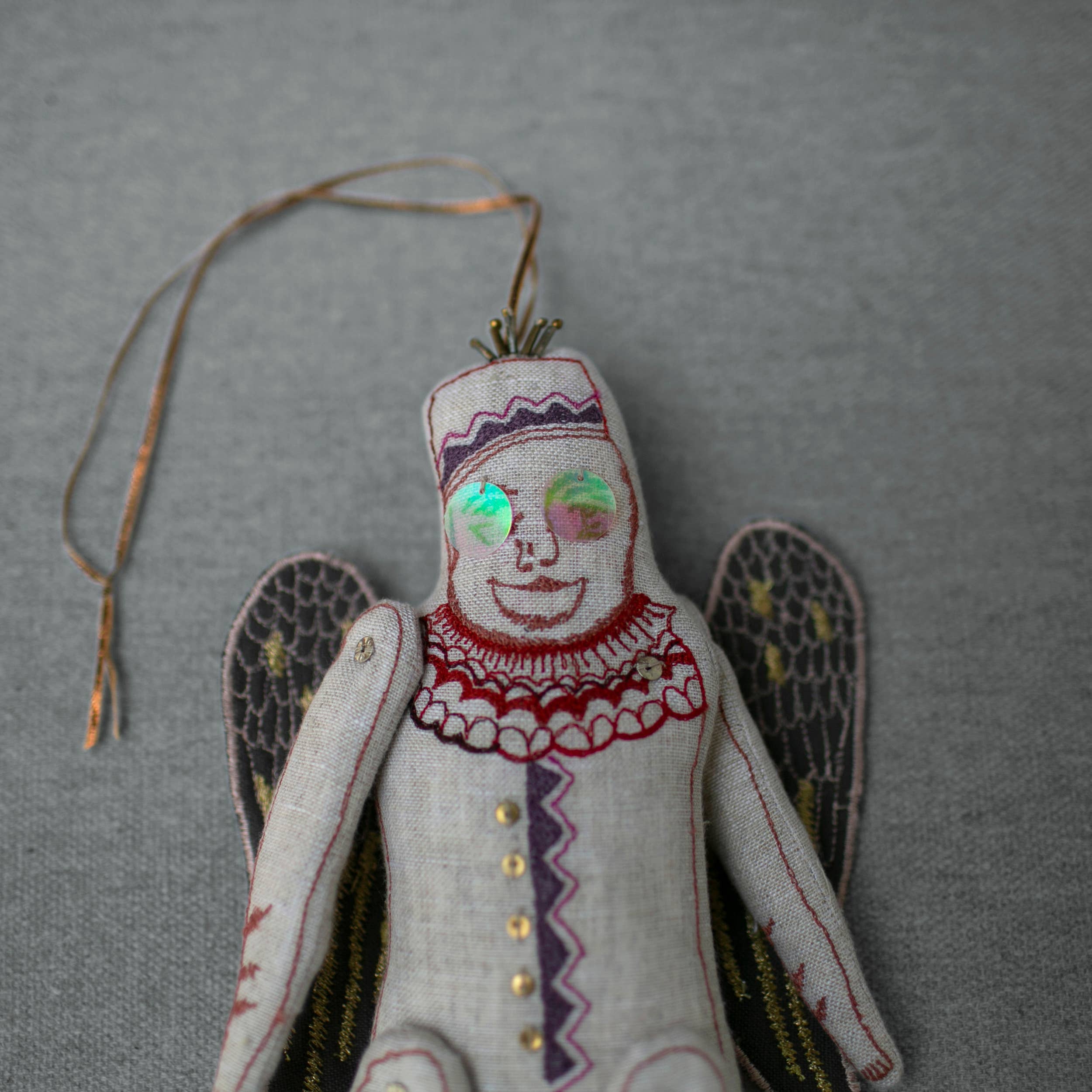 Skippy Cotton - Wholesale Ornament - Flying Monkey, Oz Cotton Wallhanging, Ornament, Token6