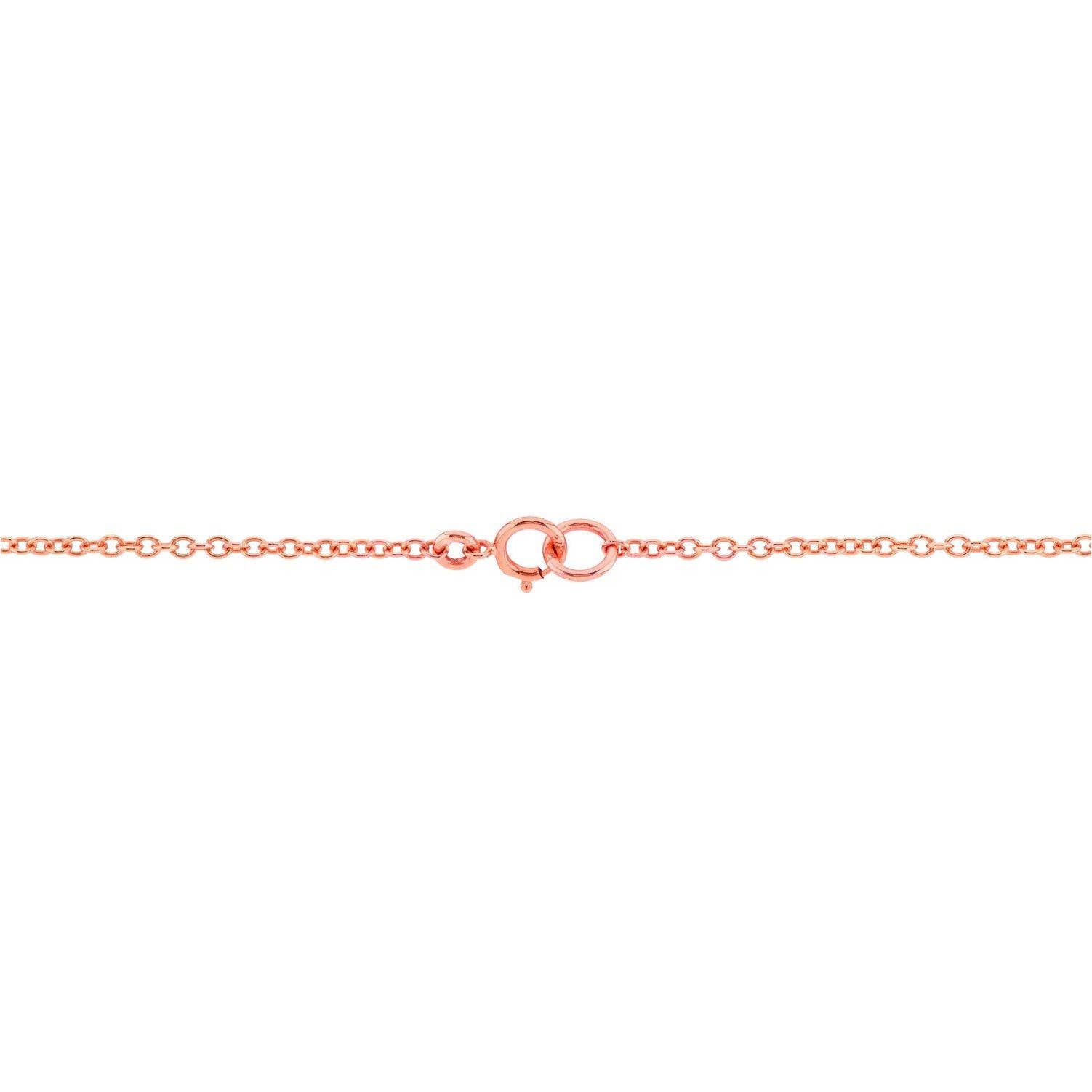Auree Jewellery – wholesale Link & chain necklace – Fenchurch 9ct Rose Gold Heavy Trace Chain1