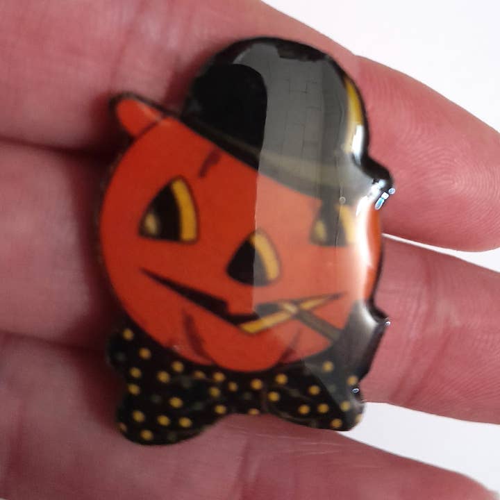 SUPERAWWWSOME - Wholesale Magnet - Vintage Halloween Magnet Retro Black Cat Witch Favor Pumpkin5