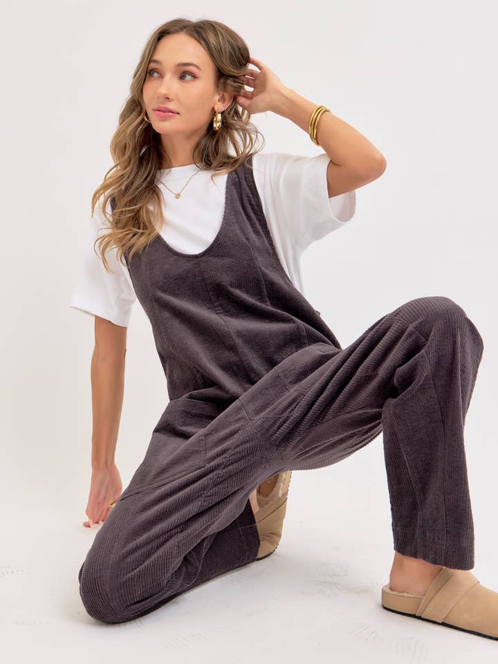 Sweet Lovely by Jen - Wholesale Overalls - Women's - PULL-ON-STYLE CORDUROY OVERALL JUMPSUIT50