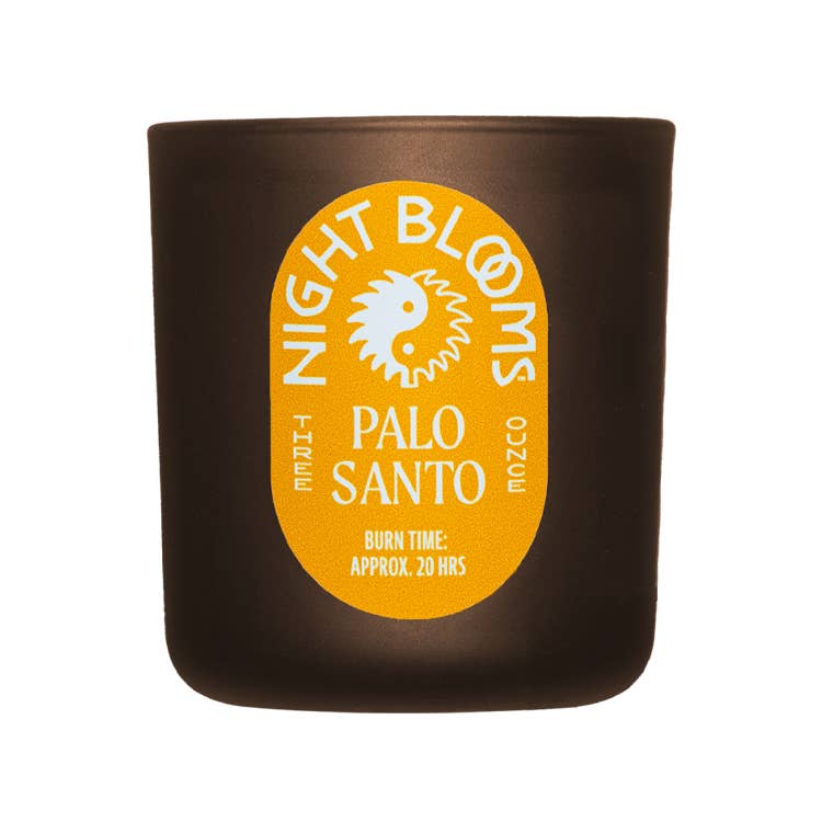Night Blooms Goods - Wholesale Incense - Mini Palo Santo 3 oz. Candle