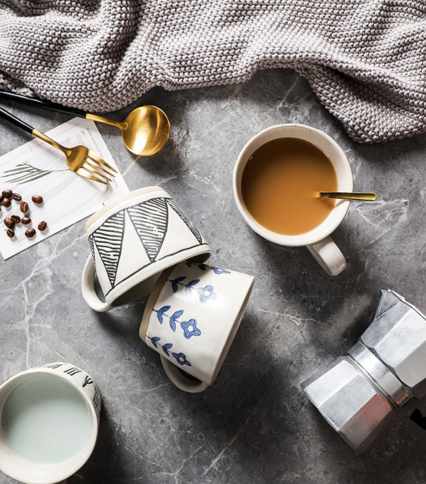 IVORE.GROUP (We cover All Import duty) – Großhandel Kaffeebecher – Retro handbemalte Keramik5