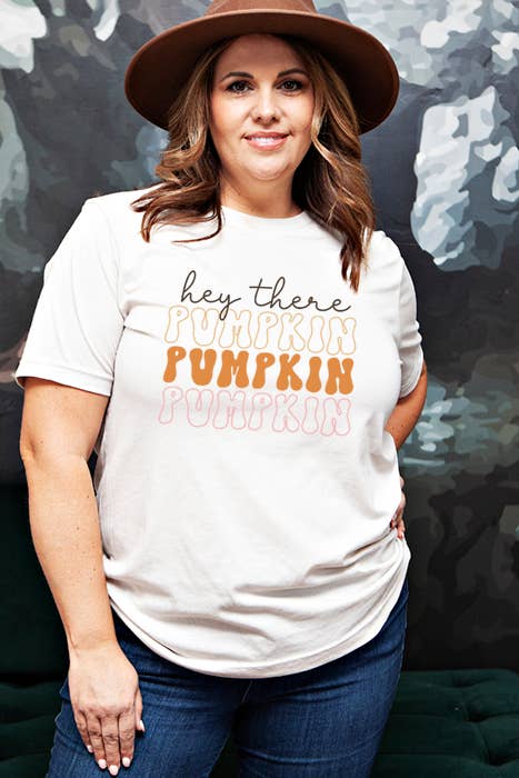 Wildberry Waves - Wholesale Screen Printed T-Shirt - Women's - Hey There Pumpkin Tee