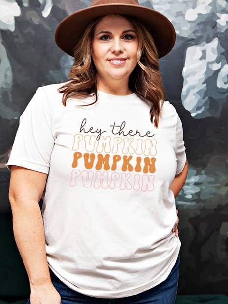 Wildberry Waves - Wholesale Screen Printed T-Shirt - Women's - Hey There Pumpkin Tee0
