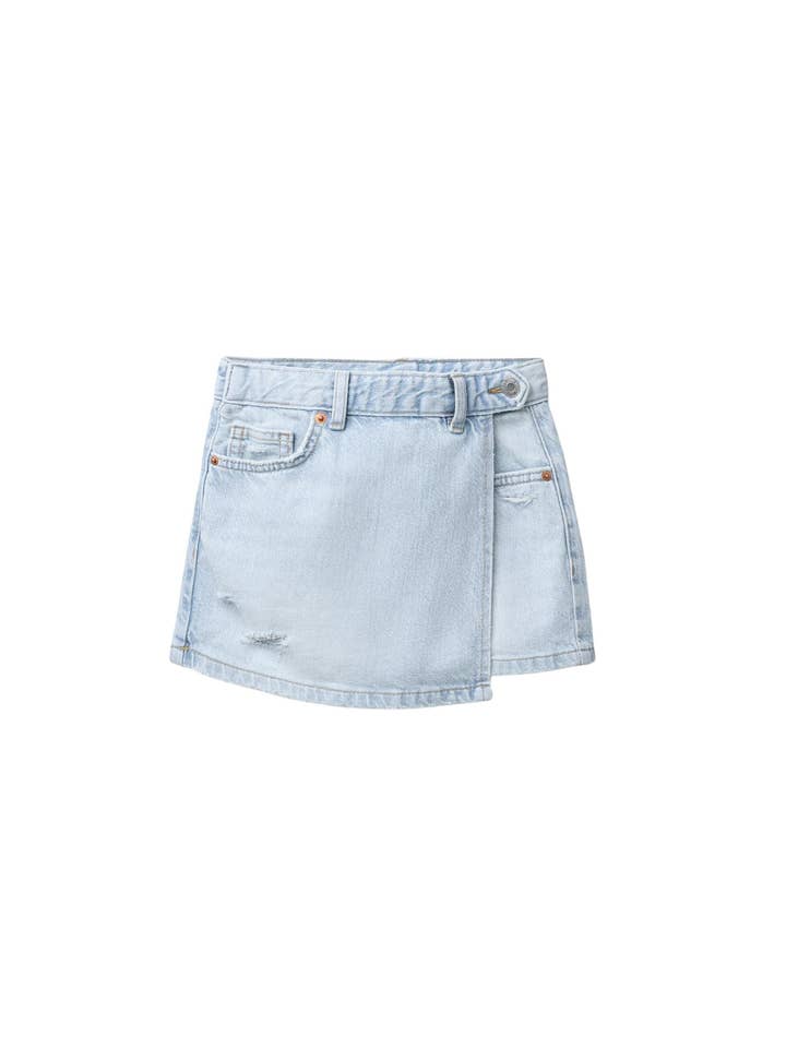 GIRLS-OVERFLAP SKORT/2K900-D7BQ for wholesale by Tractr Jeans